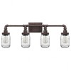 Quoizel Lighting Squire 4 - Light Vanity in  Rustic Black - 3 of 4