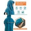 SUN CUBE Surf Beach Towel Changing Robe with Hood, Quick Dry Microfiber Wetsuit Changing Towel with Pocket for Surfing Men Women - 4 of 4