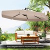 Tangkula 10FT Offset Hanging Umbrella Patio Cantilever Umbrella w/ Easy Tilt Adjustment - 4 of 4