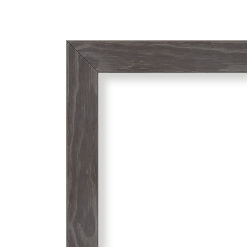 21&#34; x 27&#34; Non-Beveled Woodridge Rustic Gray Wood Bathroom Wall Mirror - Amanti Art, 3 of 10