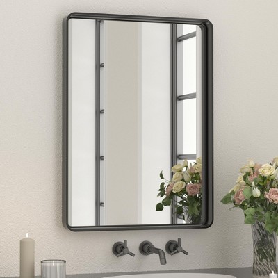 Keonjinn Framed Wall Mirror, Modern Rectangular Bathroom Vanity Mirror, Wall Mounted