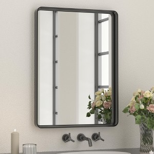 Keonjinn Framed Wall Mirror, Modern Rectangular Bathroom Vanity Mirror, Wall Mounted - 1 of 4