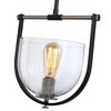 Artcraft Lighting Cheshire 1 - Light Pendant in  Black/Nickel - 3 of 4
