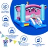 Tangkula Inflatable Bounce House 3-in-1 Elephant Theme Castle w/ Jumping Area Slide & Basketball Rim Indoor Outdoor Kids Bouncer (without Blower) - 4 of 4