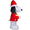 Gemmy Christmas Airblown Inflatable Snoopy in Snowflake Sweater Peanuts, 8 ft Tall, Multicolored - 4 of 4