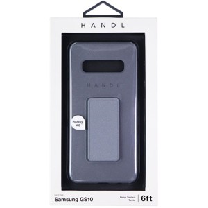 HANDL Textured Spray Case with Clip/Kickstand for Samsung Galaxy S10 - Gray - 1 of 3