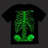 Skeleton Halloween Costume Men's Black Short Sleeve Glow In The Dark Tee - 2 of 4