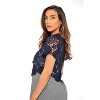 Just Love Women's Bolero Shrug - Floral Crochet Women Cardigan - 2 of 3