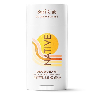 Native Limited Edition Surf Club Deodorant - Golden Sunset - 2.65 oz