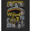 Wizard Of Oz Distressed Movie Poster 
 Women's Crew Neck Short Sleeve Crop Tee - 2 of 2