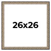 PosterPalooza | Square Ornate Silver Picture Frame - UV Acrylic, Foam Board Backing, Hanging Hardware - 2 of 4