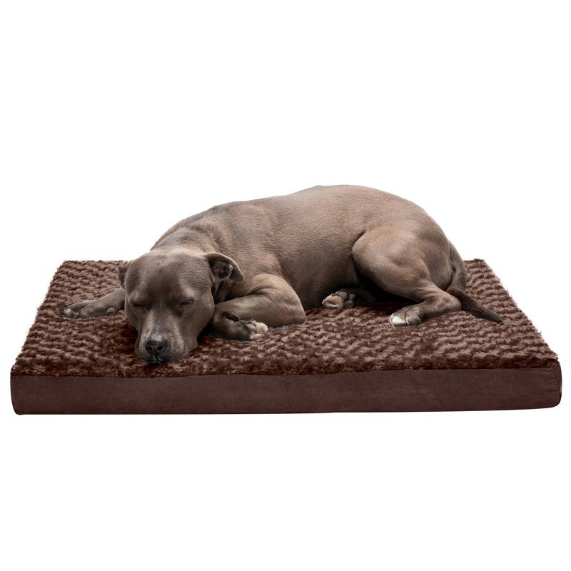 FurHaven Ultra Plush Deluxe Memory Foam Dog Bed, 1 of 4