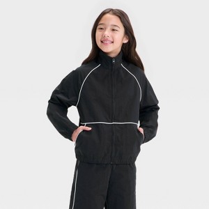 Girls' Windbreaker Zip-Up Jacket - art class™ - 1 of 3