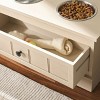 Boomer Double Pet Feeder W/ Drawer - Removable Stainless Steel Bowls - Cat/Dog - PET5701 - Safavieh Pets - 3 of 4