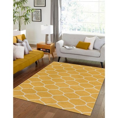 Unique Loom Trellis Frieze Rounded Trellis Indoor Woven Area Rug