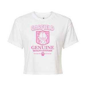 Women's - Garfield - Attitude Cropped Graphic T-Shirt - 1 of 4