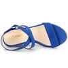 Allegra K Women's Back to College Slingback Crisscross Espadrille Wedges Heel Sandals - 4 of 4
