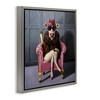 Stupell Industries Trendy Pink Glam Cow Floating Frame Canvas Art - 2 of 4