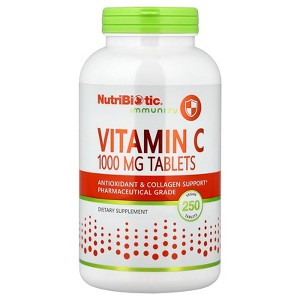 NutriBiotic Immunity, Vitamin C, 1,000 mg, 250 Vegan Tablets - 1 of 4