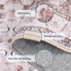 Area Rugs for Living Room - Machine Washable Non Slip Vintage Rugs, Low Pile Lightweight Chenille Print Rug for Bedroom, Dining Room, Home Office - 4 of 4