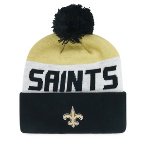 NFL New Orleans Saints Margin Knit Beanie: Team Logo Sports Hat - 1 of 2