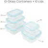Dura Culina® 20-pc Food Storage Glass Container Set: BPA-Free, Locking & Leakproof Lids, Stackable, Dishwasher-Safe - 4 of 4