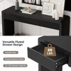 Okak Stylish Wooden Console Table with 3 Fluted Drawers,Modern Narrow Entryway Table,Behind Couch Froyer Table for Hallway,Living Room - 3 of 4