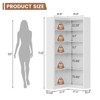 Farmhouse Corner Bookshelf, 71.8" L-Shaped Bookcase,  5-Tier Display Shelf with Storage - 2 of 4