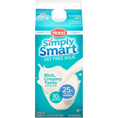 Hood Simply Smart Fat Free Milk - 0.5gal