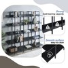 PAGED Home Office Open Bookshelf Vintage Industrial Style 5 Tier Bookcase with Metal Frame for Living Room - 3 of 4