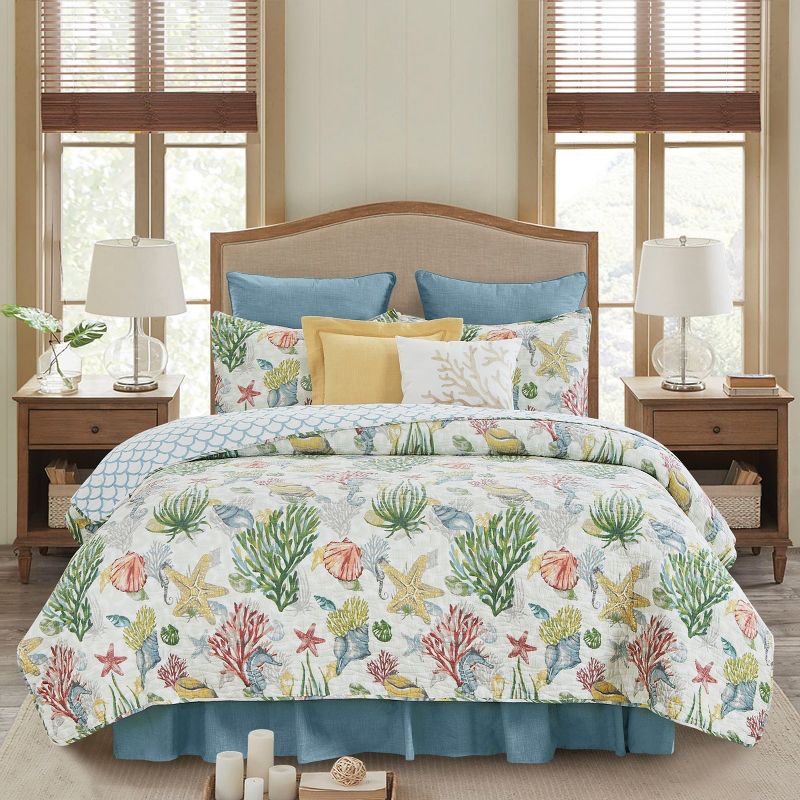 C&F Home Shellwood Sound Cotton Quilt Set  - Reversible and Machine Washable, 1 of 9