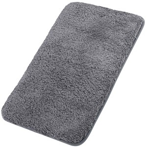 PiccoCasa Plush Shaggy Non-Slip Bath Mat Thick Bathroom Rug Show Door Mat Carpet - 1 of 4