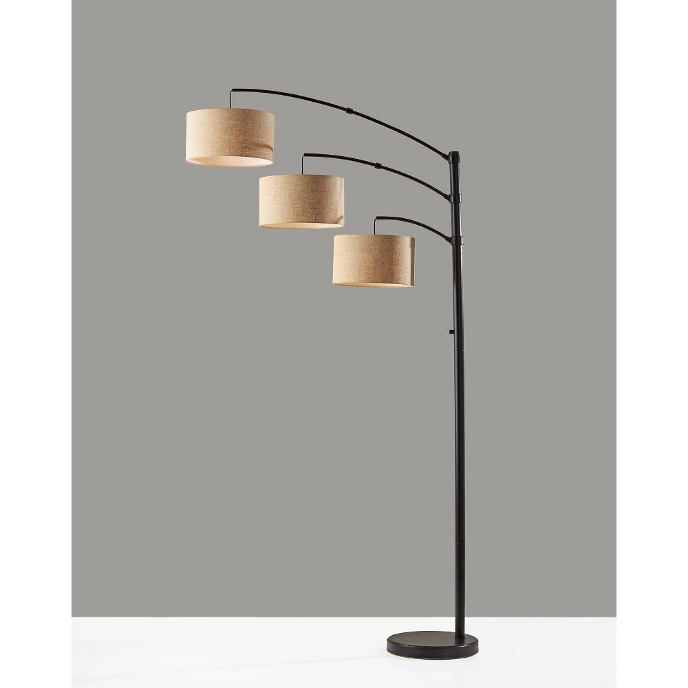 Photos - Floodlight / Street Light Adesso Cabo Arc Lamp Dark Bronze - : Urban Industrial Design, 3 Adjustable 