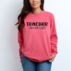 Simply Sage Market Women's Teacher Live Love Learn Long Sleeve Garment Dyed Tee - 2 of 3