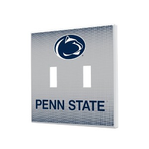 NCAA Big Ten Universities Linen Hidden-Screw Light Switch Plate for Double Toggle - 1 of 4