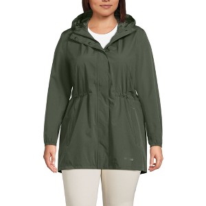 Lands' End Women's Squall Packable Waterproof Raincoat - 1 of 4