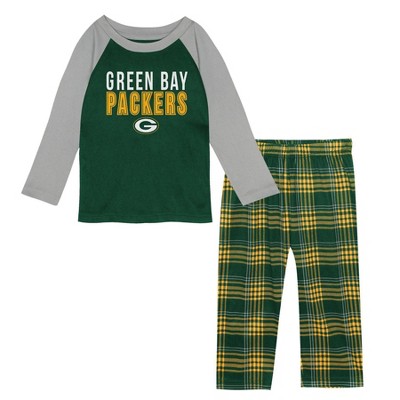 Green Bay Packers NFL Christmas Plaid Family Pajamas Set Gift For