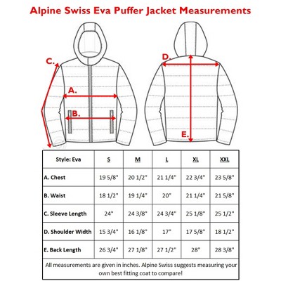 Alpine Swiss Eva Women’s Hooded Puffer Jacket | Lightweight Down Alternative Coat | Warm Water-Resistant Packable Winter Outerwear with Zip Pockets — фото 6