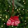 Northlight Nordic Knit Mittens Christmas Ornament - 4" - Red and White - image 2 of 4