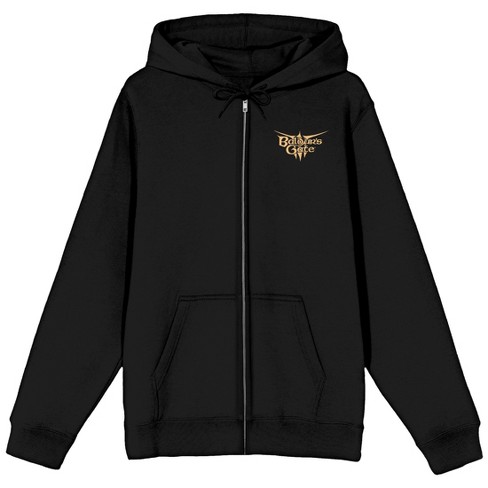 Dungeons & Dragons Baldur's Gate Monster Men's Black Zippered Hoodie :  Target