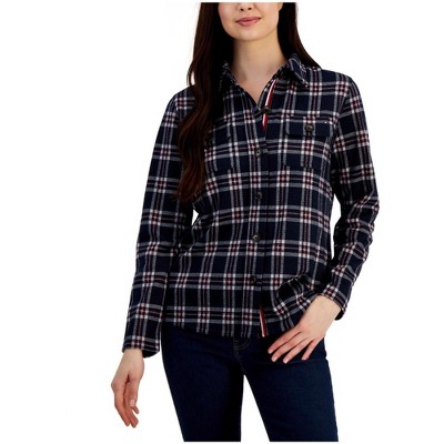 Tommy Hilfiger Womens Knit Shirt Jacket