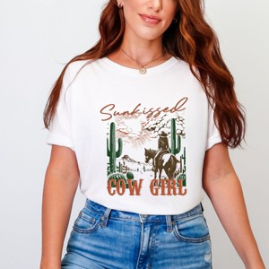 Simply Sage Market Sunkissed Cowgirl Garment Dyed Tee - 1 of 4