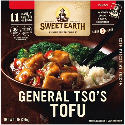 Sweet Earth Vegan Frozen Natural Foods General Tso's Tofu - 9oz