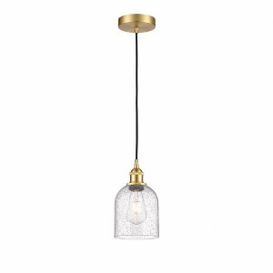 Bella - 1 Light Cord Hung Mini Pendant In Industrial Style-9.5 Inches Tall and 5.5 Inches Wide - 1 of 1
