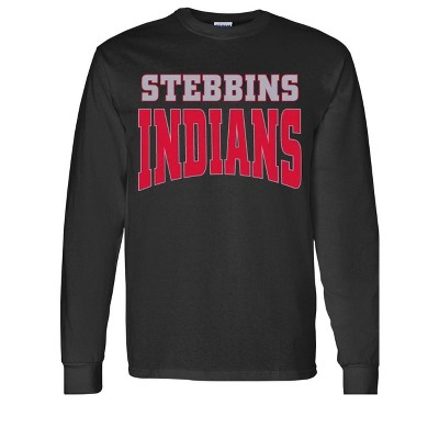 Adult Stebbins High School Indians Name Essential Long Sleeve T