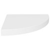 VidaXL Floating Corner Shelves 4 pcs White 13.8 inches x13.8 inches x1.5 inches  MDF - 3 of 4