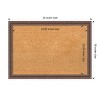 Amanti Art Natural Cork Board Wood Framed Distressed Rustic Brown Bulletin Board 26 in. x 18 in. - 4 of 4