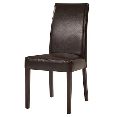New Pacific Direct Hartford Bicast Leather Dining Chair,Set of 2
