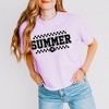 Simply Sage Market Women's Checkered Summer Varsity Short Sleeve Relaxed Fit Cropped Tee - 3 of 4
