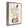 Stupell Industries Rustic Happy Halloween Black Floater Framed Canvas Wall Art - 3 of 4